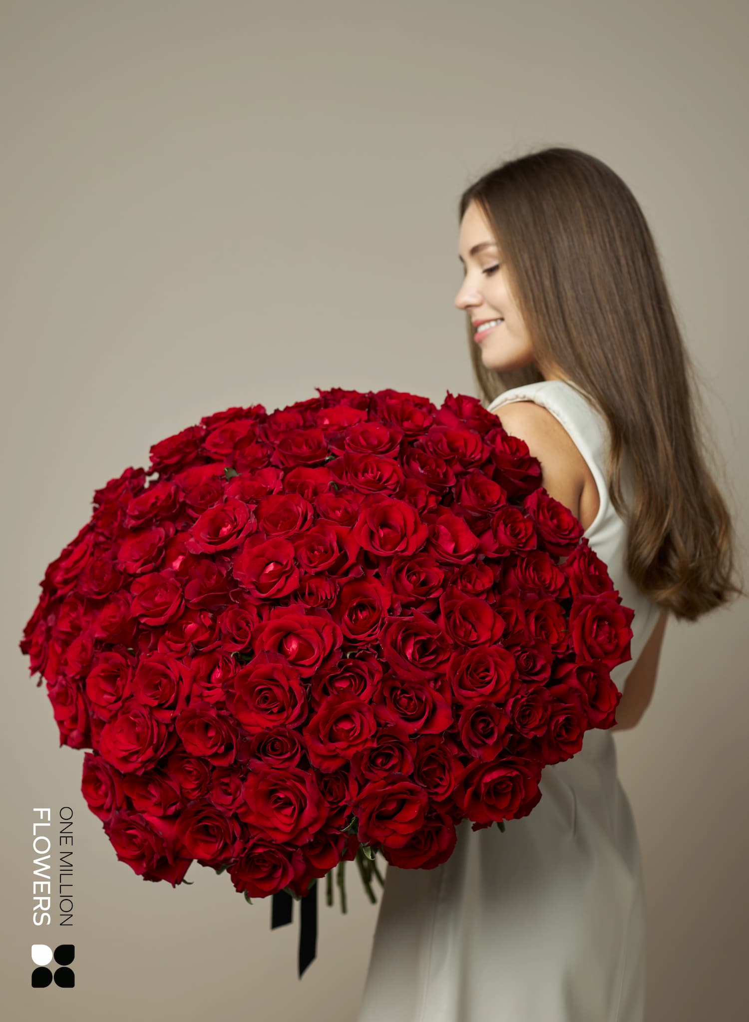 Букет из 101 "Рэд Наоми" - Розы 40 см.