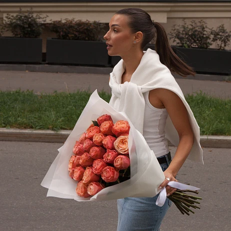 Букет из 25 роз "Кахала" Эквадор